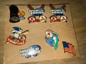 7 spille Boston Red Sox 2004 World Series collezione ottime condizioni, vintage e rare - Foto 1 di 10