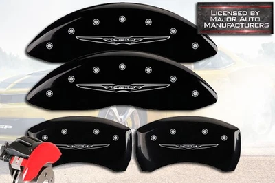 2011-2023 "Chrysler" 300 C/S Delantero Trasero Negro MGP Disco de Freno Pinza Cubierta BR5 Foto 1 de 4