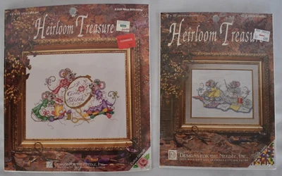 Lote de 2 diseños para la aguja reliquia ratones costura costura punto de cruz kit Foto 1 de 4