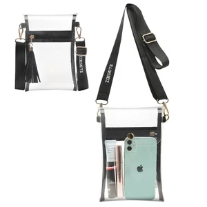 Cartera Transparente Aprobada por Estadio, Pequeña Linda Transparente Bolsos de Mano de Día de Juego Ver a través de P... - Imagen 1 de 8