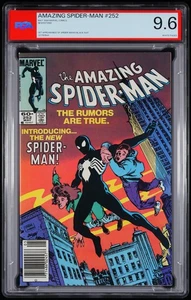 Amazing Spider-Man #252 Newsstand First Black Suit Ron Frenz PSA 9.6 WP NOT CGC - Picture 1 of 2