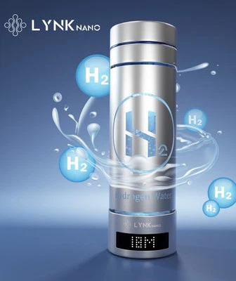 Бутылка для воды 9000ppb водород H2 портативная и цифровая чашка для напитков + ингалятор - Изображение 1 из 4