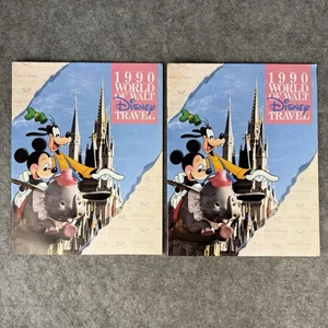 Juego de dos revistas de viaje World of Walt Disnet 1990 Disneyana Ephemera - Imagen 1 de 12