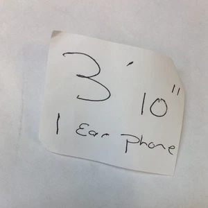3&#039; " 1 Ear Phone 3' " 1 Ear Phone Headset - Picture 1 of 1