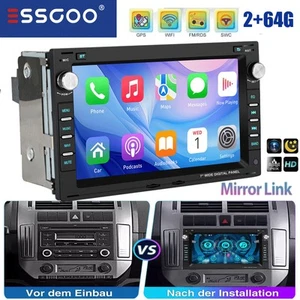 GPS AHD Android 13 Für VW Polo 9N Golf 4 Passat B5 T5 64G Autoradio Carplay NAVI - Bild 1 von 15