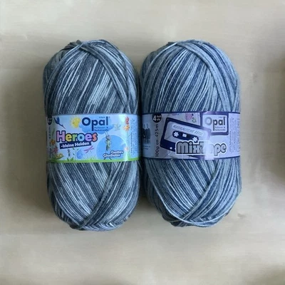 2 x 100 g Opal Sockenwolle: Heroes, Mixtape - Bild 1 von 3