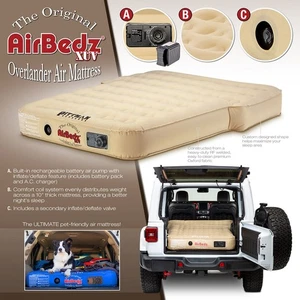 AirBedz PPI-TAN_XUV Rear Seats Down Air Mattress w/Rechargeable Battery Air Pump - Picture 1 of 10
