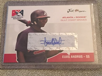 ELVIS ANDRUS 2006 Just Autographs Preview Signature Glossy #1/1 AUTOGRAPH BRAVES - Image 1 of 3