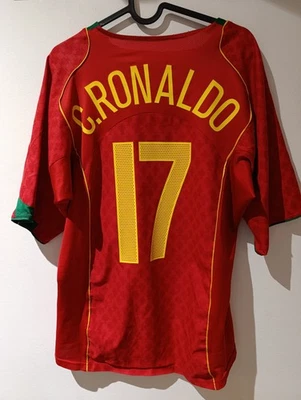 Maillot Shirt Jersey Maglia Nike Home Portugal Cristiano Ronaldo 2004 M  - Photo 1/4