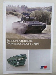 6/2009 PUB MTU 10V 890 IFV PUMA POWER PACK BLINDE BUNDESWEHR ORIGINAL AD - Bild 1 von 1