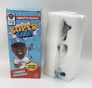 Charlotte knights Bobblehead Super Fan LaMichael Mitchell MiLB Souvenir Sealed - Picture 1 of 10