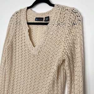 Suéter Top Tejido Crochet Relativity Y2K Para Mujer Grande/Mediano Cottagecore Boho - Imagen 1 de 8