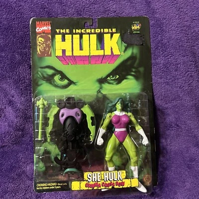 Figura de acción The Incredible Hulk She Hulk 1996 Toybiz Marvel Comics sellada Foto 1 de 4