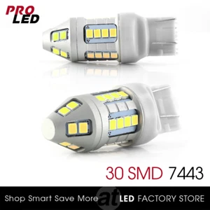 2X 7443 7440 6000K Blanco SMD Chip LED Señal de giro Intermitente Esquina Bombillas - Imagen 1 de 11
