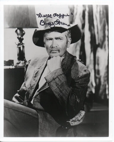 Buddy Ebsen as Jed in The Beverley Hillbillies Signed 10x8 B/W Photo Autographed Cover