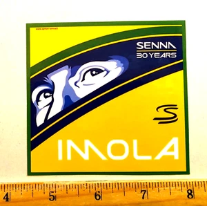 NEW! AYRTON SENNA World Champion Brazil 30 Years Imola 2024 Event Sticker Decal - Imagen 1 de 2