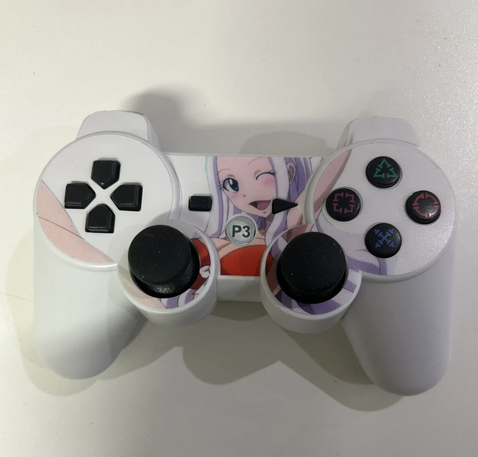 Anime Manga Girl White For PS3 Wireless Controller Game Control Pad Japan Lady - Image 1 of 2