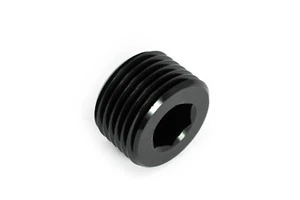 Gewindeverschluss 3/4" NPT Gewindestopfen Schwarz eloxiert - Picture 1 of 3