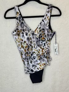 Sonnet Shores Women's Exotic Animal Print One Piece Swimsuit Size 6 NEW - Picture 1 of 12