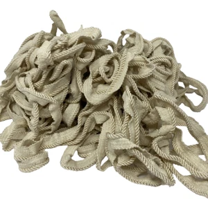 65 Yards Twisted Cord Trim Piping Cord with Lip Drapery/Upholstery Ivory - Picture 1 of 2
