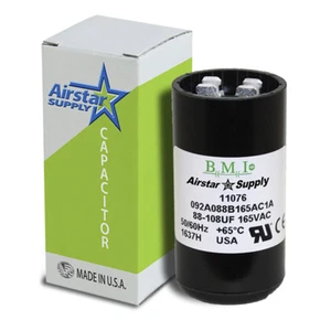 York Coleman Luxaire Motorstart Kondensator 88-108 MFD 165 VAC 1497-086 1497-0861 - Bild 1 von 6