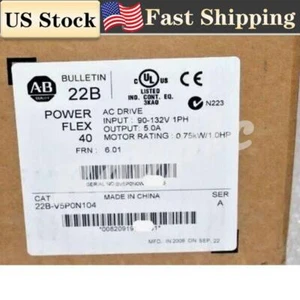 22B-V5P0N104 Brand New ALLEN BRADLEY 22B-V5P0N104 AC Drive 0.75kW 1Hp US - Picture 1 of 2