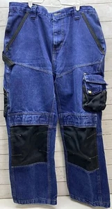 Pantalones de trabajo CAT Caterpillar denim reforzados hasta la rodilla bolsillos para herramientas múltiples para hombre 38 X 30 - Imagen 1 de 24