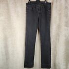 Elie Tahari Womens Jeans Charcoal Adena Straight Leg Mid Rise Relaxed Size Uk 8