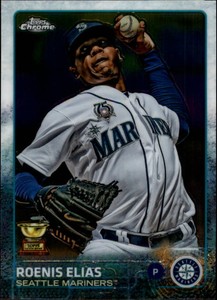 2015 Topps Chrome Seattle Mariners Baseball Card #20 Roenis Elias