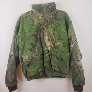 True Timber Men L FLEECE Insulated Bomber Jacket Pine Camo - Picture 1 of 19