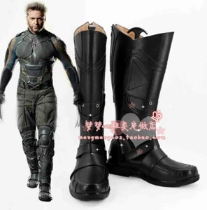 X-men Logan Wolverine James Logan Cosplay Shoes Boots Black - Picture 1 of 10