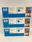 Lot of 3 HP C9701A Cyan Toner Cartridges