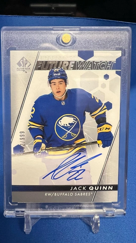 2022-23 SP Authentic Auto Future Watch /999 Jack Quinn #108 Rookie Auto RC - Image 1 of 4