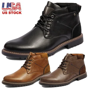 Botas Chukka de Cuero EE. UU. Botas Informales Elegantes Botas de Vestir de Negocios - Imagen 1 de 21