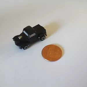 Vintage Micro Machines 1941 Willys Pickup Truck Dragster Black Miniature Vehicle - Picture 1 of 6