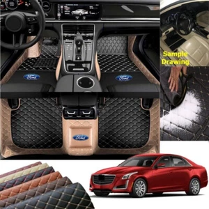 For Ford All Models Luxury Anti-slip Car Floor Mats Custom Carpets All Weather - Imagen 1 de 22