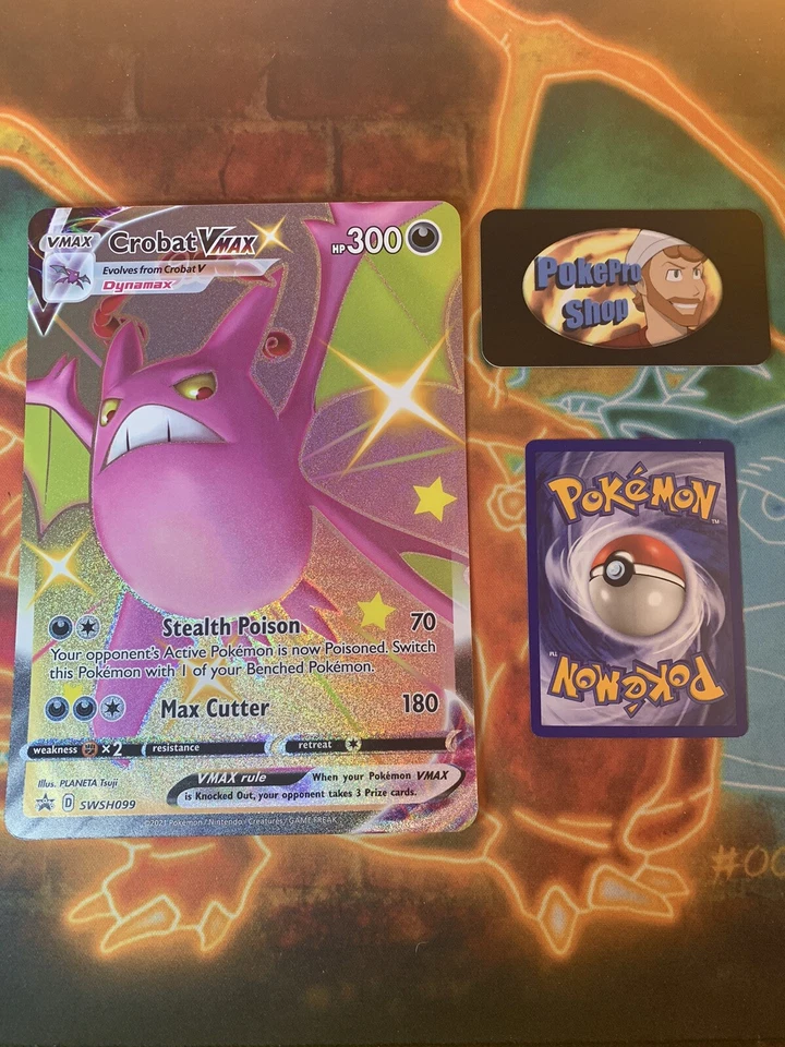Crobat VMAX Jumbo Pokemon TCG SWSH099 Shining Fates 2021 Oversized Card - Image 1 of 1