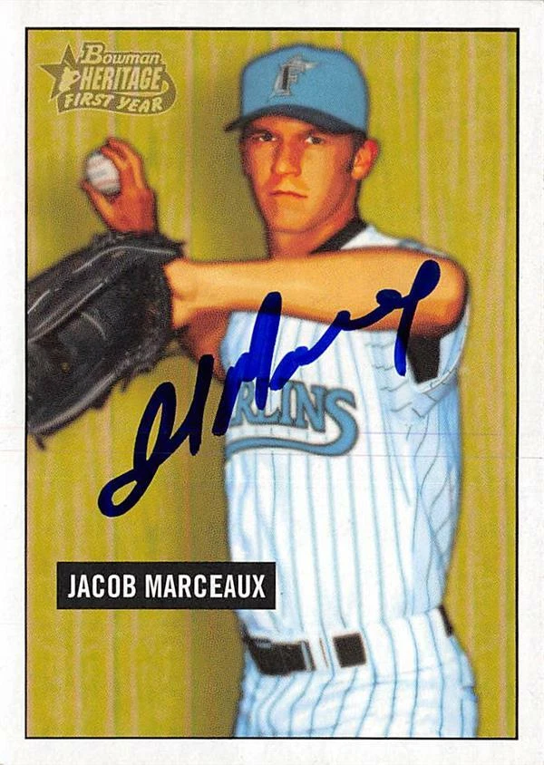 Jacob Marceaux autographed Baseball Card 2005 Bowman Heritage First Year #283 - Image 1 of 1