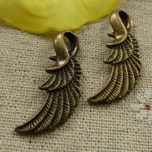 Envío Gratis 80 Piezas Antiguo Bronce Ala Dijes Colgante 30x12mm L-4319 - Imagen 1 de 4