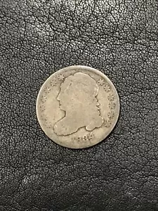 1834 Capped Bust Dime Silber 10c Münze JR-5 R-1 Large 4 #YG833 - Bild 1 von 6