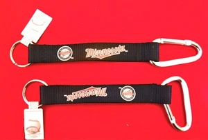 FOUR (4) BEAUTIFUL AND HANDY, MINNESOTA TWINS CARABINER KEYCHAINS FROM AMINCO - Picture 1 of 1
