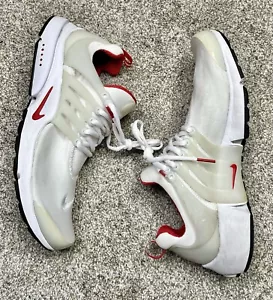 Nike Air Presto Size 12 Platinum White University Red Sneakers Shoes DM8678-100 - Picture 1 of 6