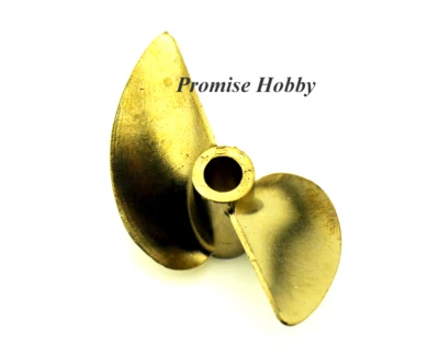 2 blade 4519 Brass Prop Diameter 45mm Pitch 1.9 for 3/16" Cable Shaft RC Boat - Image 1 of 4