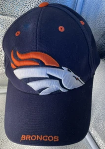 Denver Broncos Hat Cap Strapback Adjustable Blue Orange NFL Football Embroidered - Picture 1 of 9