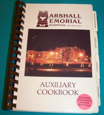 Marshall Memorial Hospital Cookbook Marshall Texas 1992 - Image 1 of 4