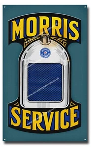 MORRIS SERVICE FINE ART METAL SIGN 19.5" X 12" CLASSIC BRITISH MORRIS MOTORS. - Picture 1 of 1
