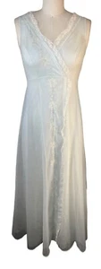 Women’s Shadowline Light blue Sleeveless Chiffon Lined Nightgown - Picture 1 of 12