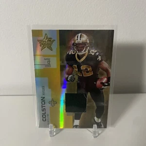 Leaf Rookies & Stars Longevity Parallel Gold Materials 2007/115 Marques Colston - Imagen 1 de 2