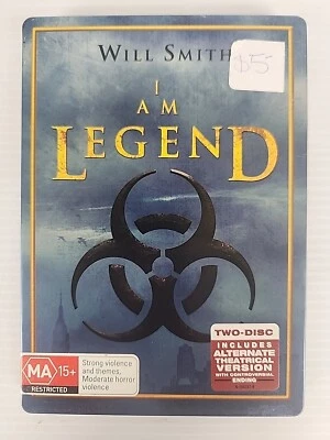 I Am Legend DVD Movie Steelbook Action Horror Post Apocalyptic Survival Virus - Image 1 of 3