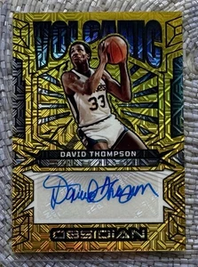 2024-25 Obsidian Volcanic Electric Etch Gold Flood Auto /10 David Thompson - Bild 1 von 2